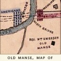 Centennial Map of Concord showing Old Manse